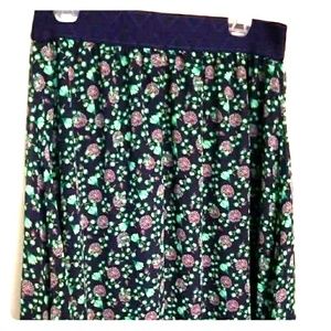 LLR Lola size L navy floral chiffon NWOT